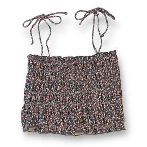 Out From Under Urban Outfitters Floral Cropped Top Size Small